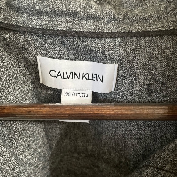 Calvin Klein Gray Men's Long Sleeve Collared Shirt XXL - Picture 5 of 5
